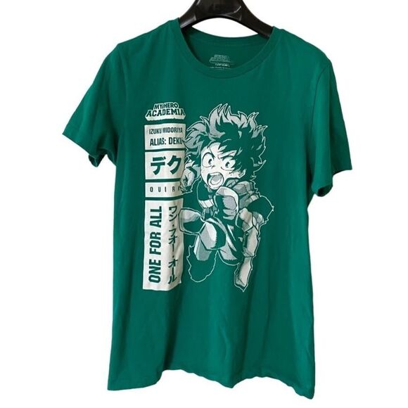 Funimation My Hero Academia Women’s Green Deku One For All Graphic Shirt Sz M - Picture 1 of 8